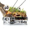 MIAN MU Pocket Chainsaw Silver Carbon Steel Camping Tool-6