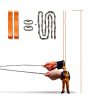 Loggers Art Gens Camping Saw Foldable Carbon Steel Two Ropes-5
