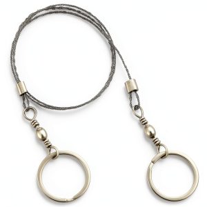 Xyembu Camping Saw Stainless Steel Wire Saw Silver-0