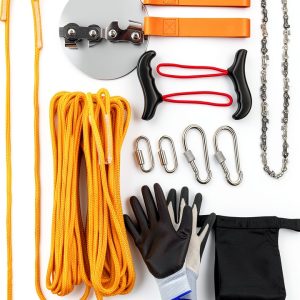 Loggers Art Gens Camping Saw Foldable Carbon Steel Two Ropes-0