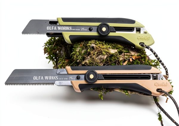 OLFA Bushcraft Knife Carbon Steel Blade Compact Outdoor Tool-4