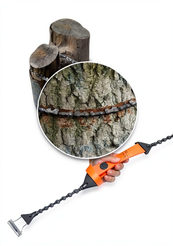 SENSILIN Camping Saw Lightweight Steel Blade Manual Chainsaw-5