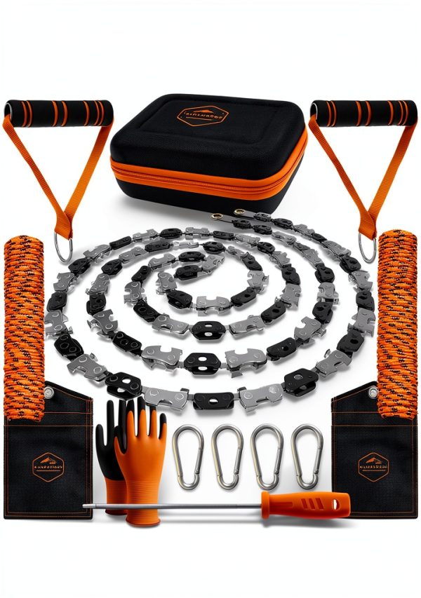 CAMPNDOOR Rope Chainsaw High Carbon Steel Foldable Manual-1