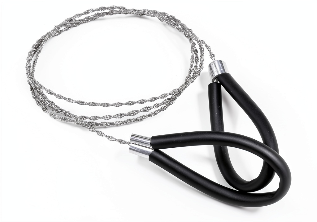 'Waziaqoc Wire Saw in use during a camping trip'