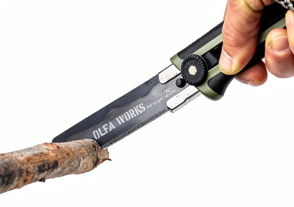 OLFA Bushcraft Knife Carbon Steel Blade Compact Outdoor Tool-7