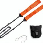 Luexian Pocket Chainsaw Orange High Speed Steel Camping-0