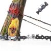 MIAN MU Pocket Chainsaw Silver Carbon Steel Camping Tool-1