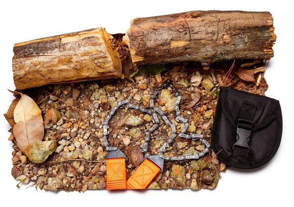 Luexian Pocket Chainsaw Orange High Speed Steel Camping-3
