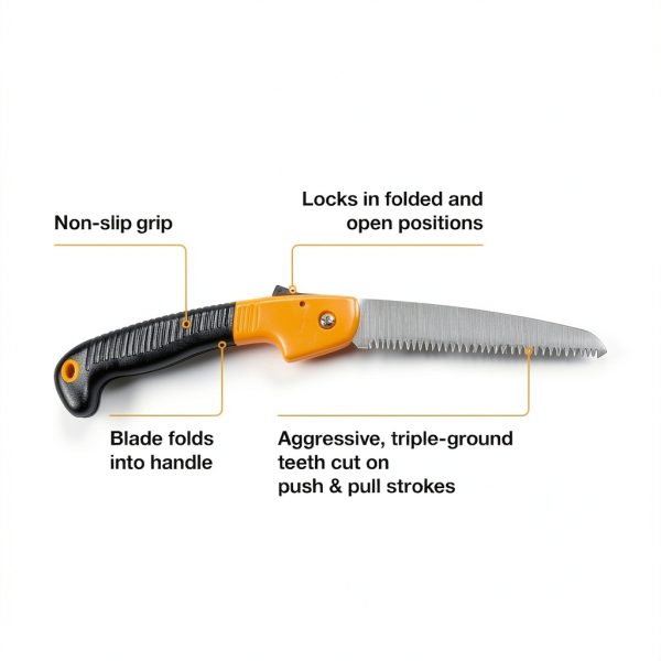 Fiskars Folding Saw Stainless Steel Blade Camping Tool-1
