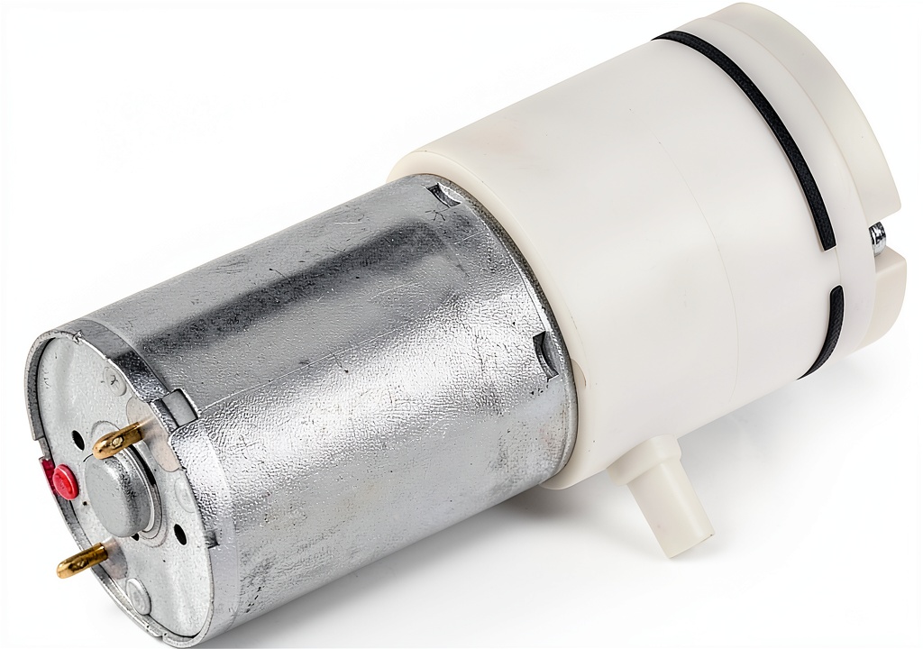 Delaman mini 12V DC air pump installed in an aquarium setup