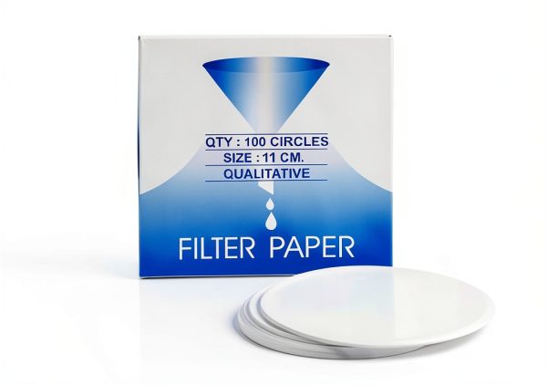 Eisco Labs Qualitative Filter Paper 11cm Medium 10 Micron - 100 Pack-0