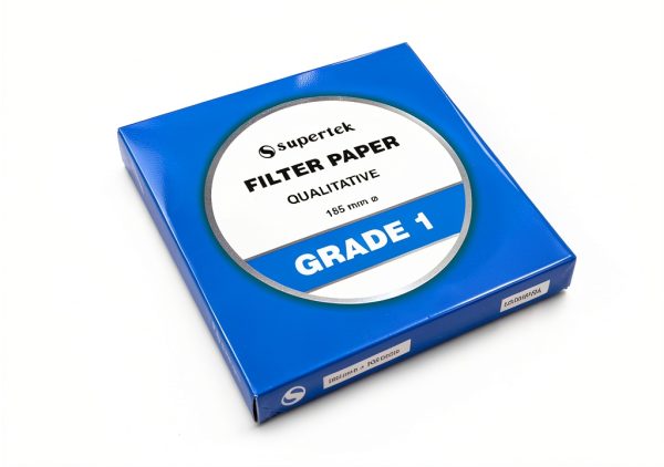 Filter Paper Supertek Scientific Qualitative 185 mm Pack of 100 Sheets-0